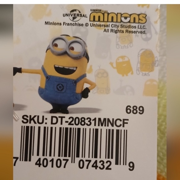 Yellow and Blue Casual Crew Socks with Cartoon Design - Picture 8 of 8